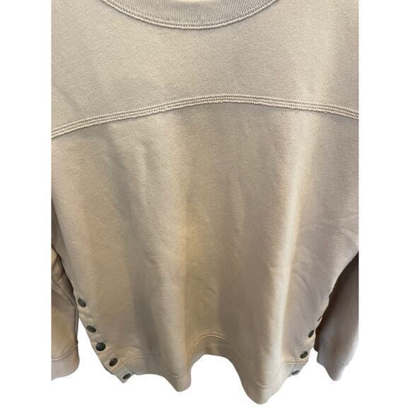 Abercrombie & Fitch Pale Pink Slouchy Oversized Long Sweater Sweatshirt Small - Picture 7 of 12